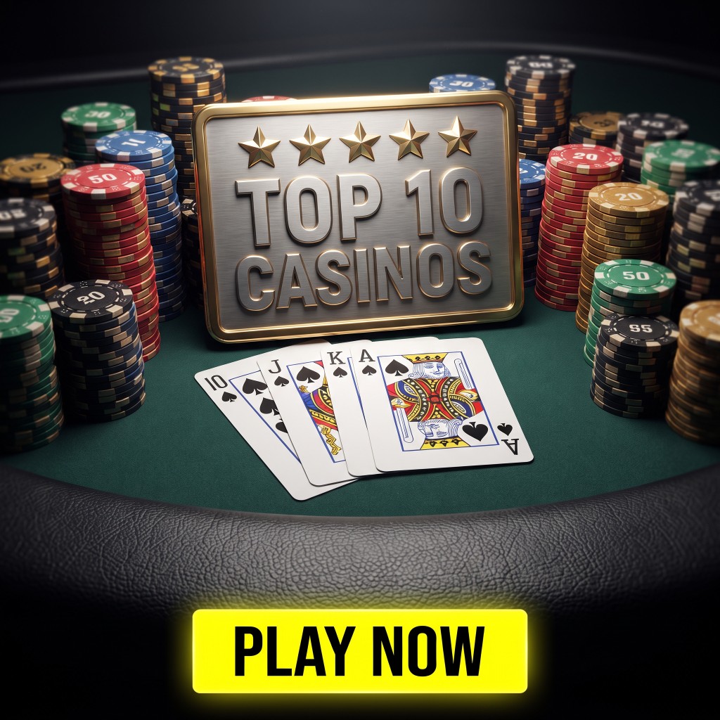Casino hotels — poker table with chips and cards